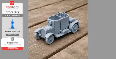 Automitrailleuse Minerva - Tank Model STL