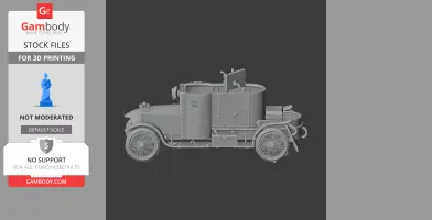 Automitrailleuse Minerva - Tank Model STL
