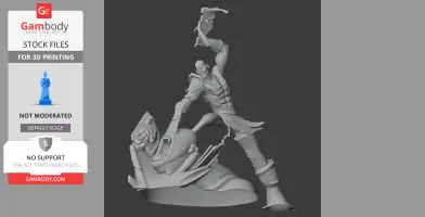 Cyclops God of War Figurine - Character Figure STL
