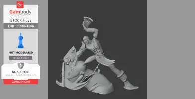 Cyclops God of War Figurine - Character Figure STL