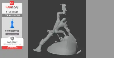 Cyclops God of War Figurine - Character Figure STL