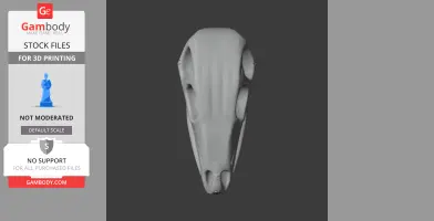 Camptosaurus Skull - Skull Replica STL