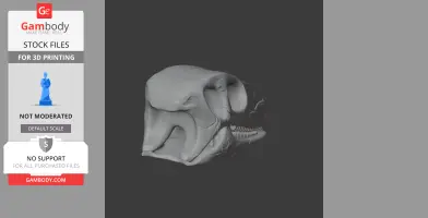 Camptosaurus Skull - Skull Replica STL