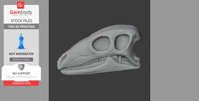 Camptosaurus Skull - Skull Replica STL