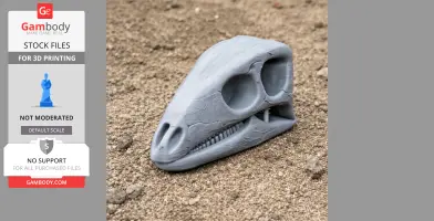 Camptosaurus Skull - Skull Replica STL