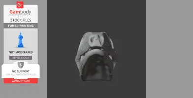 Camptosaurus Skull - Skull Replica STL