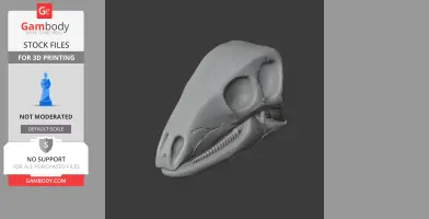 Camptosaurus Skull - Skull Replica STL