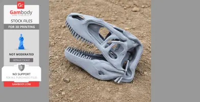 Carcharodontosaurus Skull - Skull Replica STL