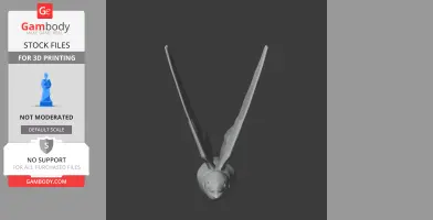 3D model of Andean swallow with long pointed wings, ideal for 3D printing.