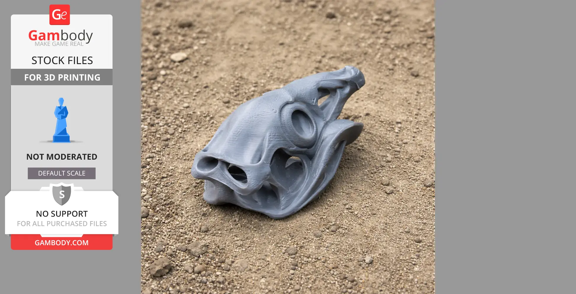 Caudipteryx Skull - Skull Replica STL