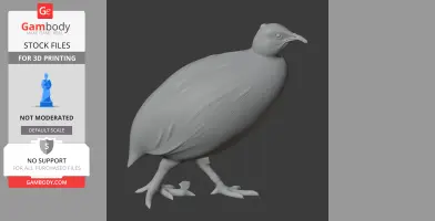Andean tinamou - Prehistoric Animal STL