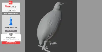 Andean tinamou - Prehistoric Animal STL