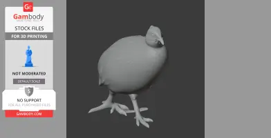 Andean tinamou - Prehistoric Animal STL
