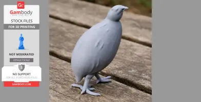 Andean tinamou - Prehistoric Animal STL