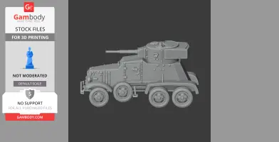 BA-6 - Tank Model STL