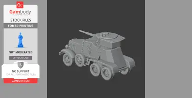 BA-6 - Tank Model STL