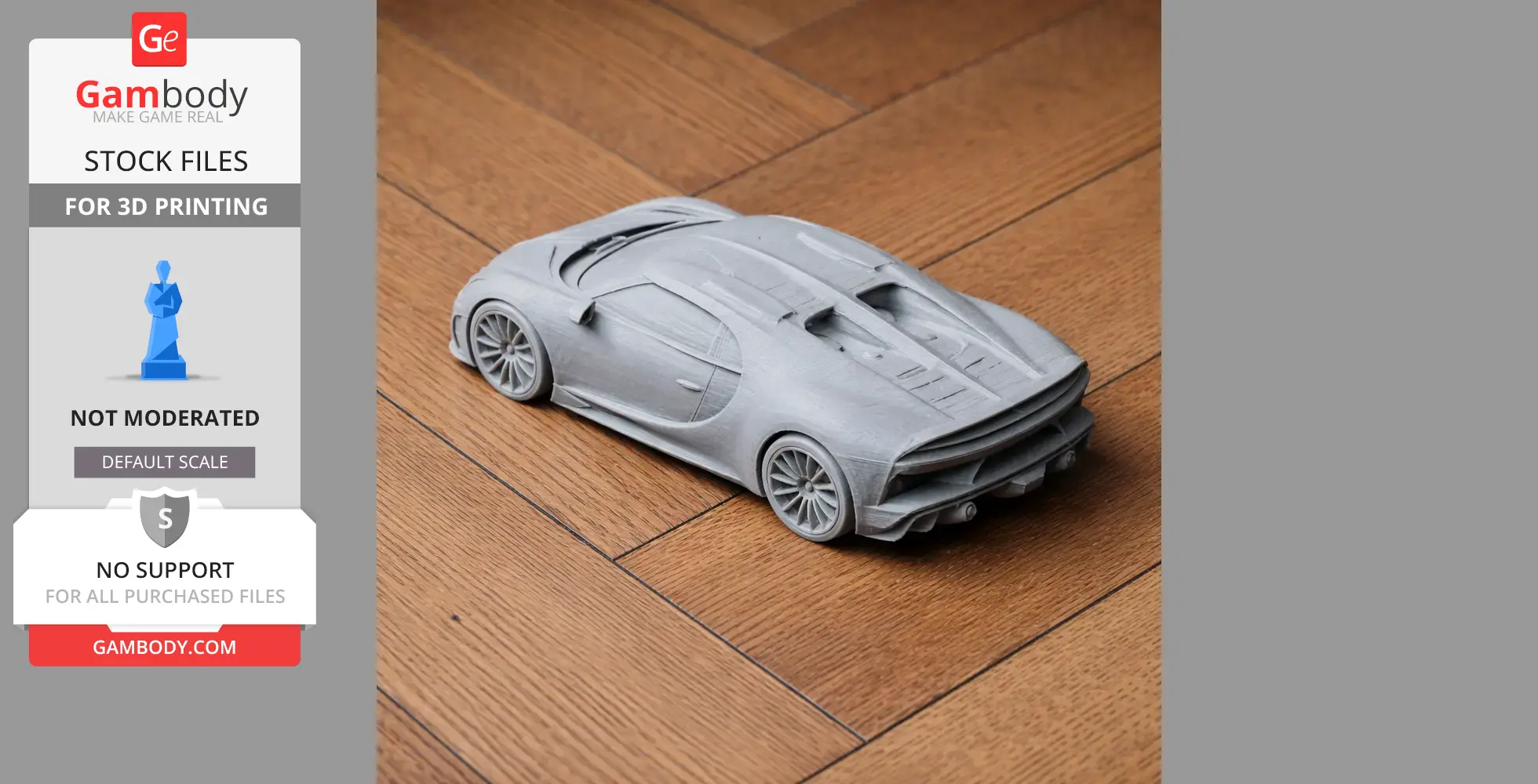 Bugatti Brouillard - Scale Vehicle STL
