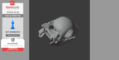 Chenanisaurus Skull - Skull Replica STL