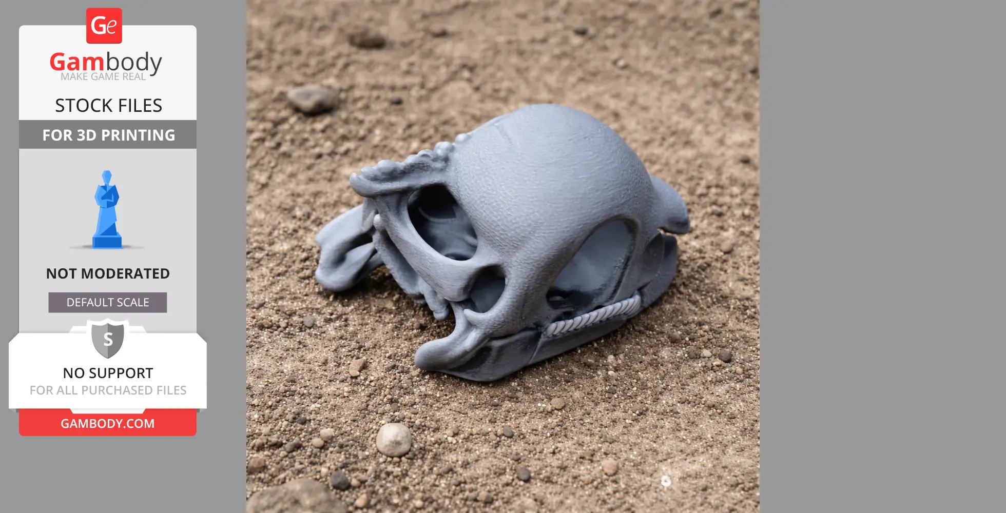 Chenanisaurus Skull - Skull Replica STL