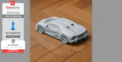 Bugatti Chiron - Scale Vehicle STL