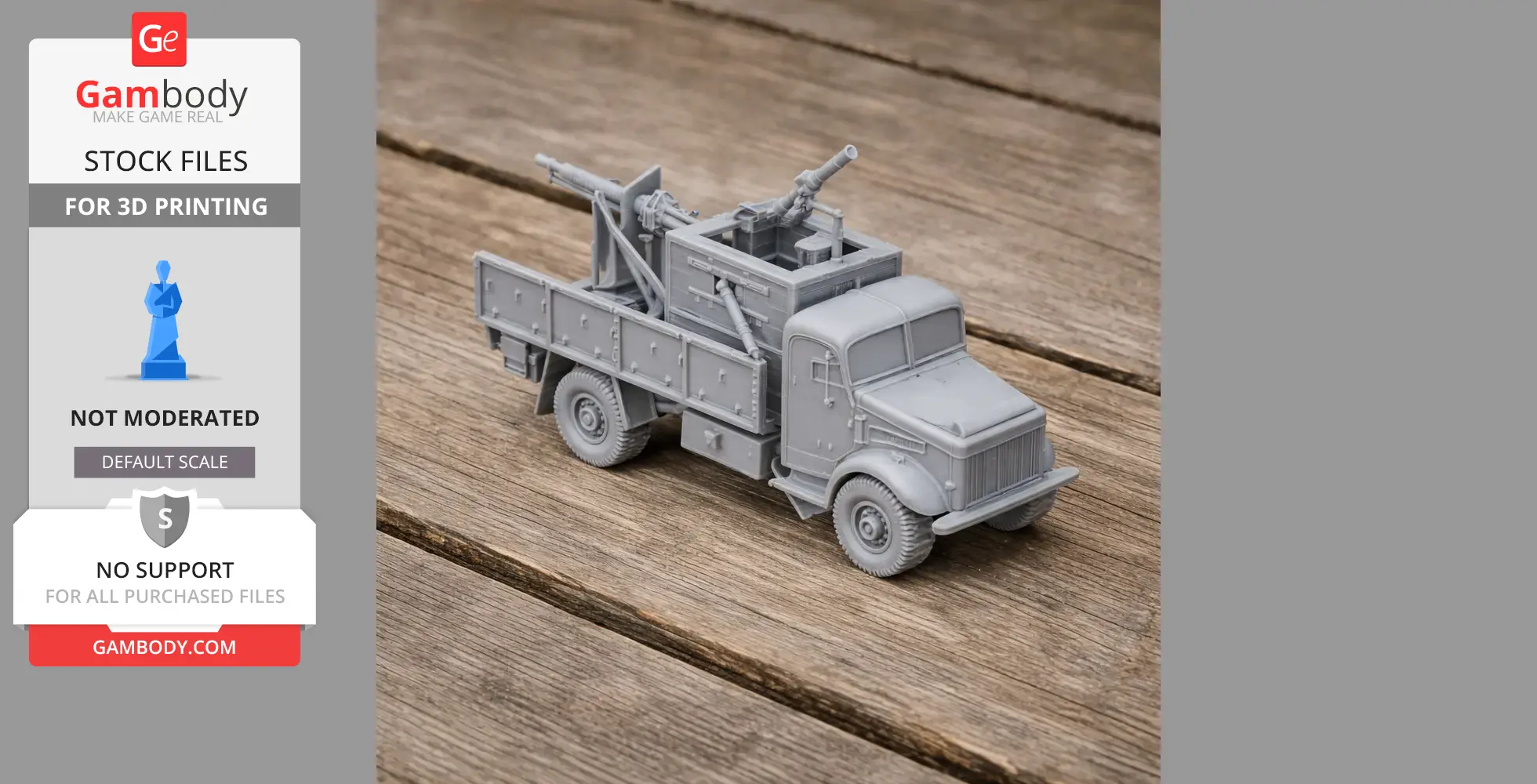 Bedford OXA - Tank Model STL