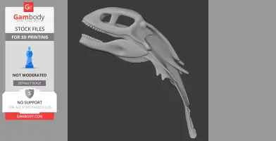Chilesaurus Skull - Skull Replica STL