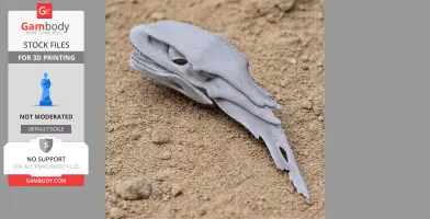 Chilesaurus Skull - Skull Replica STL