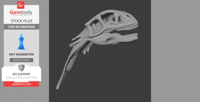 Chilesaurus Skull - Skull Replica STL