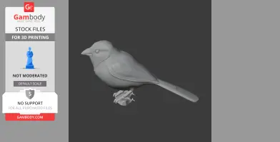 Angola waxbill - Prehistoric Animal STL