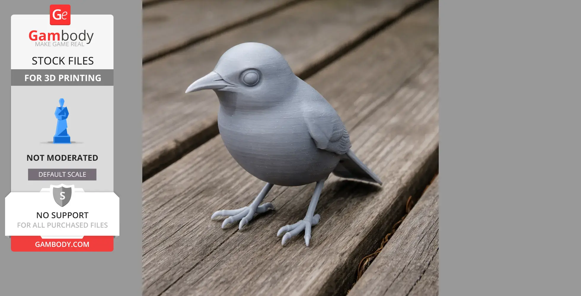 Angola white-eye - Prehistoric Animal STL