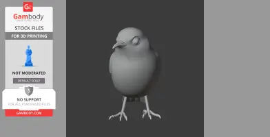 Angola white-eye - Prehistoric Animal STL