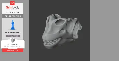 Arctosaurus Skull - Skull Replica STL