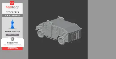 3D model of an Avibras AV-VB4 RE Guara tank, designed for 3D printing from Gambody.