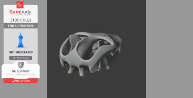 3D-rendered dinosaur skull model, gray, with prominent eye sockets, angled left.