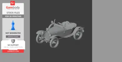 Bugatti Type 18 - Scale Vehicle STL