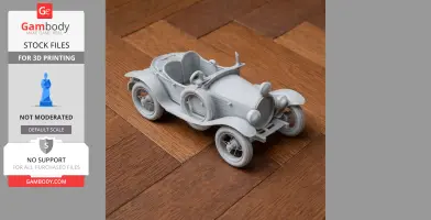Bugatti Type 18 - Scale Vehicle STL