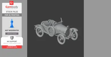 Bugatti Type 18 - Scale Vehicle STL