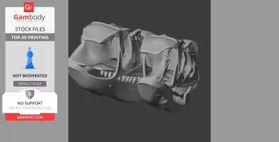 Ctenosauriscid Skull - Skull Replica STL