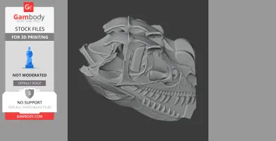 Ctenosauriscid Skull - Skull Replica STL