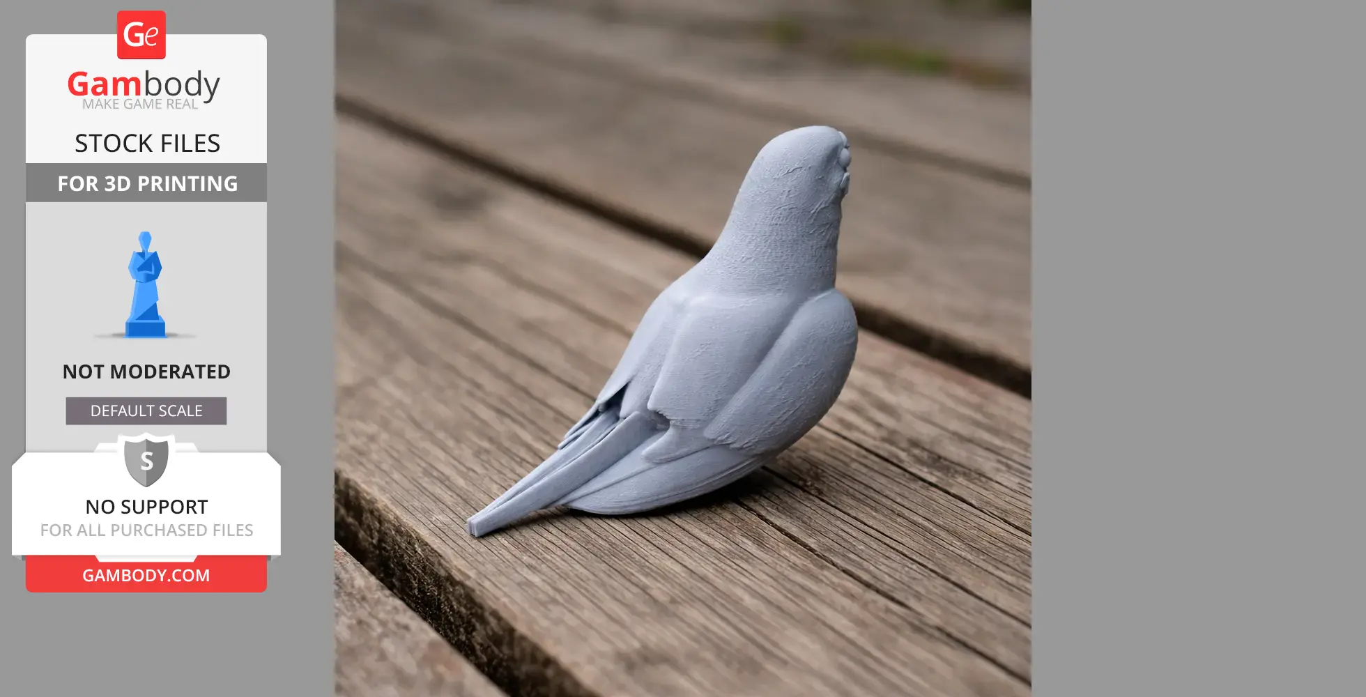 Antillean nighthawk - Prehistoric Animal STL