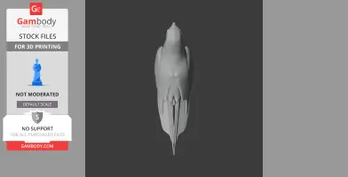 Antillean nighthawk - Prehistoric Animal STL