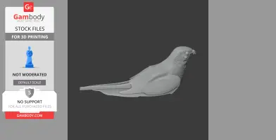 Antillean nighthawk - Prehistoric Animal STL