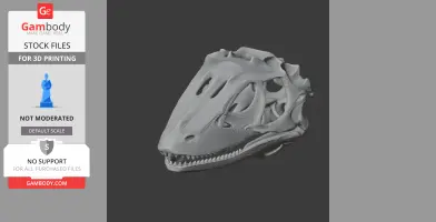 Deinodon Skull - Skull Replica STL