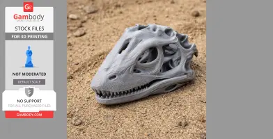Deinodon Skull - Skull Replica STL