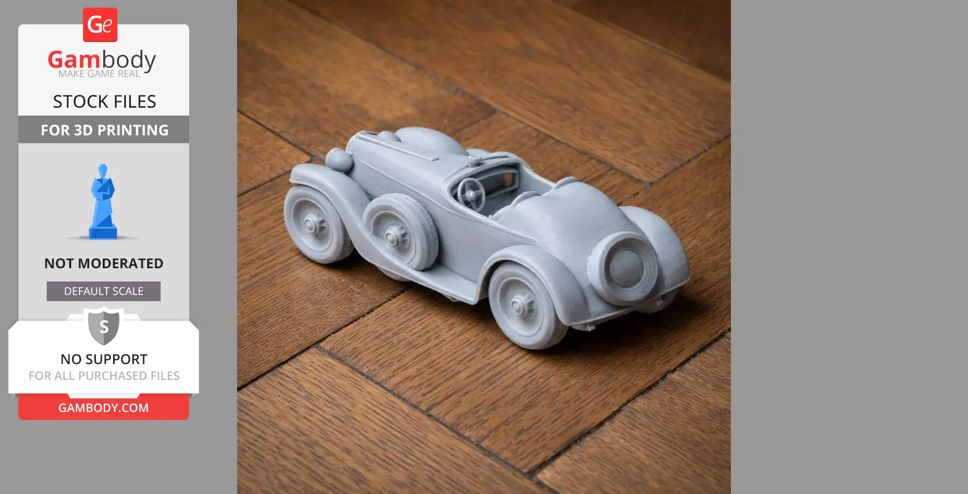 Bugatti Type 55 - Scale Vehicle STL