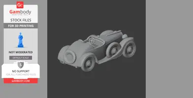 Bugatti Type 55 - Scale Vehicle STL