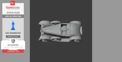 Bugatti Type 55 - Scale Vehicle STL