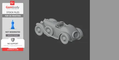 Bugatti Type 55 - Scale Vehicle STL