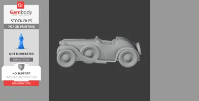 Bugatti Type 55 - Scale Vehicle STL