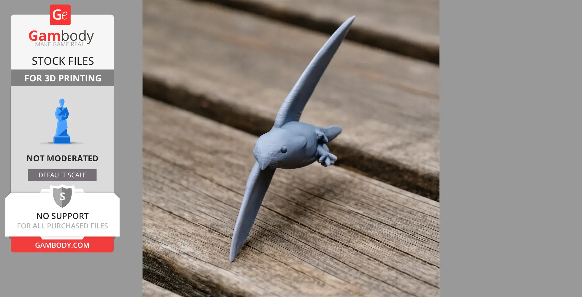 Antillean palm swift - Prehistoric Animal STL